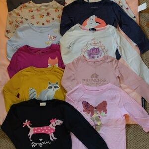 Kids Graphic Long Sleeve Tops - Multicolor